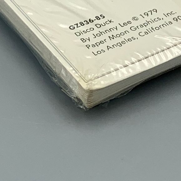 Vtg Sealed Paper Moon Graphics Disco Duck Johnny Lee 1979 12 Cards 12 Enevolpes - Picture 10 of 10